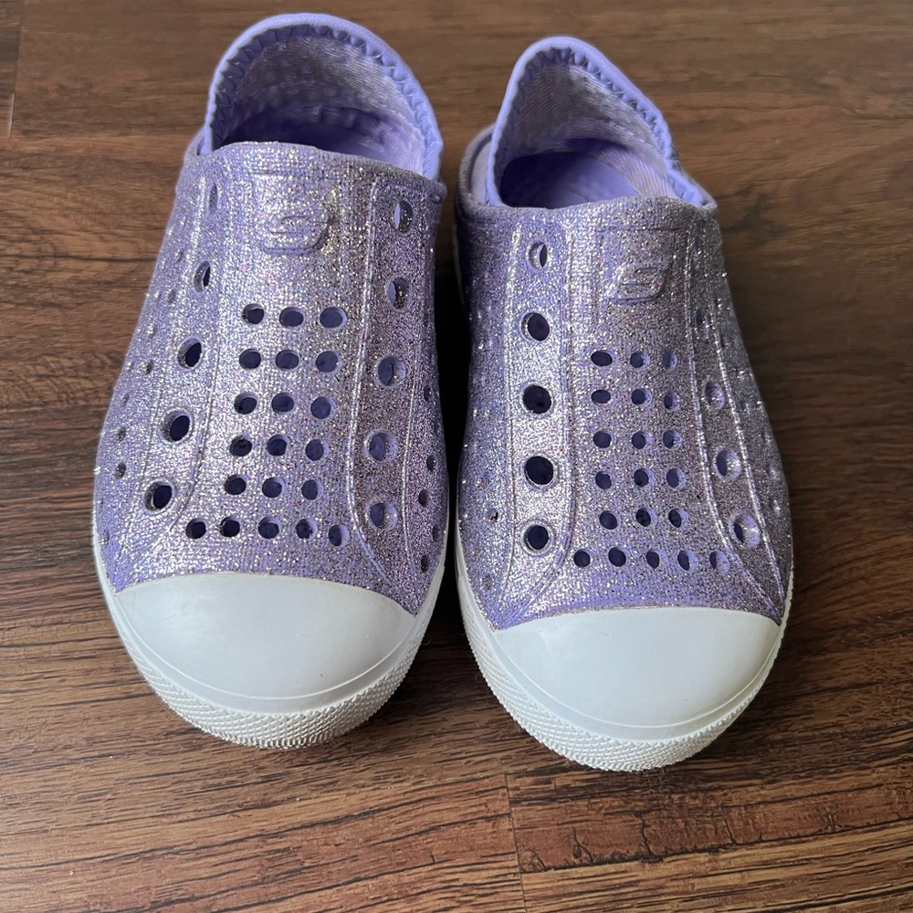 Sketchers Foamies Sparkly Purple size 7 toddler